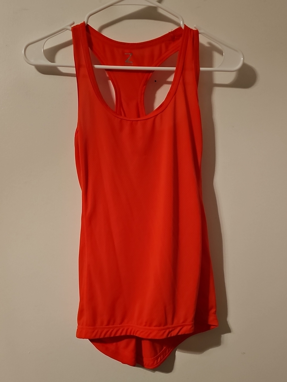 Zella Racerback Tank Top in Vibrant Orange